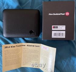 2012 Nouvelle-Zélande 1 $ Kiwi 1 oz Argent épreuve emballage couleur seulement 5000 frappés