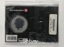2013 Nouvelle-Zélande 1 $ Kiwi, 1 oz d'argent Gem UNC avec carte d'histoire. 1 oz ASW
