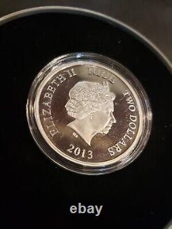 2013 Nouvelle-zélande Monnaie Fine Argent. 999 1oz Niue Coin Hammerhead Shark Coin