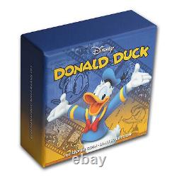 2014 Niue 1 oz Argent $2 Donald Duck de Disney (Colorisé) SKU #84855