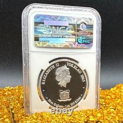 2015 1 oz 5 $ Tokelau Année de la Chèvre colorisée NGC ER PF70UC 1 sur 105 sans tache