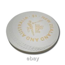 2015 1 oz Argent de Nouvelle-Zélande 2015 1 oz Argent de Nouvelle-Zélande ICC Cricket WC PP PP