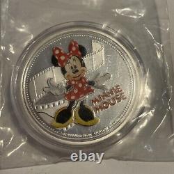 2015 Disney Silver Coin Nouvelle-zélande Monnaie Niue Lot De 6 Mickey Minnie Daisy Pluton