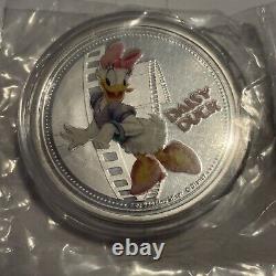 2015 Disney Silver Coin Nouvelle-zélande Monnaie Niue Lot De 6 Mickey Minnie Daisy Pluton
