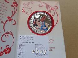 2015 Nouvelle-zélande Monnaie Disney Princess Snow White 1oz Silver Ltd. Pièce D'édition