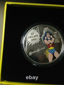 2016 Monnaie Canadienne 20 $ Amazing Amazon Wonder Woman 1oz Argent DC Comics