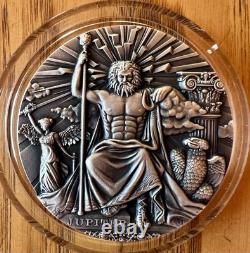 2016 Monnaie de Pologne Niue Jupiter Roi des Dieux Romains Pologne. Pièce en argent 999 2oz