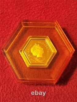 2016 NOUVELLE-ZÉLANDE Preuve ABEILLE DE MIEL 0.999 Argent 1 OZ TROY 1 $ RARE ! #T2962