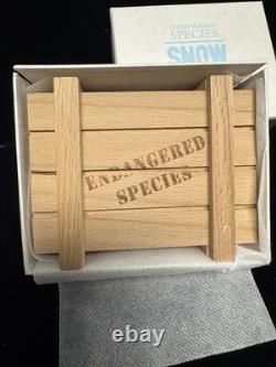 2016 Niue 1 oz Argent Espèces Menacées Léopard des Neiges