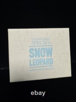 2016 Niue 1 oz Argent Espèces Menacées Léopard des Neiges
