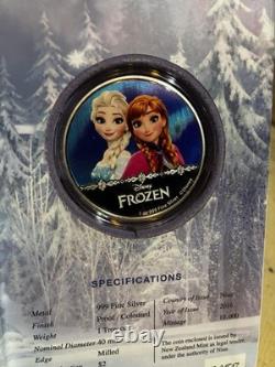 2016 Niue Nouvelle-Zélande Disney La Reine des Neiges Elsa et Anna Emballage Mint et COA