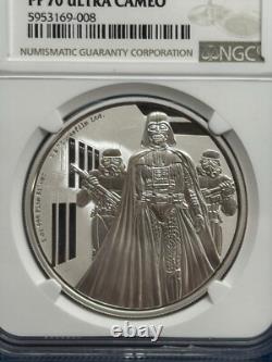 2016 Star Wars Classique Niue S$2 Pièce de Darth Vader NGC PF70 Ultra Cameo
