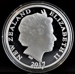 2017 1 oz 1 $ NZ Kiwi Épreuve. Dollar en argent 999 avec boîte et certificat d'authenticité