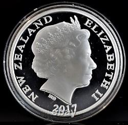 2017 1oz 1 $ Nouvelle-Zélande Kiwi Preuve. 999 Dollar en argent avec boîte et COA