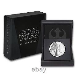 2017 Niue 1 oz. Argent 2 $ Star Wars Obi-Wan Kenobi avec boîte et COA 10 000 frappés