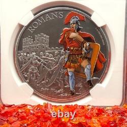 2017 Niué Argent fin Guerriers de l’histoire Romains Finition antique Colorisée PF70 1 sur 2