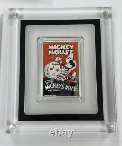 2017 Nouvelle-Zélande 2 Dollars 1oz. Argent 999. Disney Revue de Mickey des années 1930. #7700