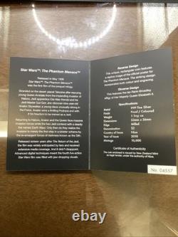 2018 2 $ 1oz. 999 pièce en argent Star Wars La Menace Fantôme Monnaie de Nouvelle-Zélande