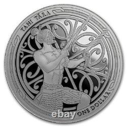 2018 2x 1 Oz Silver Proof Coins Maori Art Maui Et Le Soleil