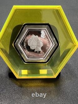 2018 Abeille à miel de Manuka 1 oz Nouvelle-Zélande pièce en argent proof colorisée édition limitée