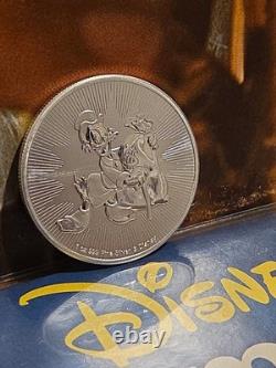 2018 Niue 2 $ Disney Picsou 1 oz Argent Sous Licence Officielle Tirage 250k