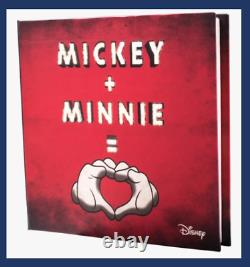 2018 Niue Disney Avec Amour Mickey Et Minnie Mouse 1 Oz Argent