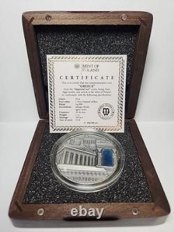 2018 Niue Grèce Art Impérial 2oz. 999 Fini Antique Nouvelle-Zélande 2 $ RTC#007