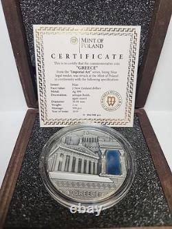 2018 Niue Grèce Art Impérial 2oz. 999 Fini Antique Nouvelle-Zélande 2 $ RTC#007
