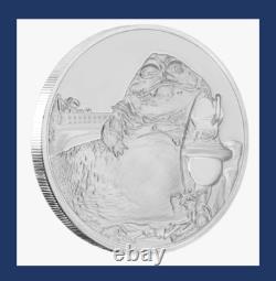 2018 Niue Nouvelle-Zélande Disney Star Wars Classique Jabba le Hutt 1 oz Argent