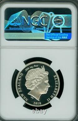 2018 Nouvelle-Zélande 1 $ Argent Tahi Tara Doré NGC PF70 Mac Solo Meilleure Qualité 750 Émis