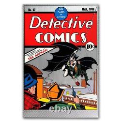2018 Nz Mint Detective Comics #27 Couverture 35g Pure Silver Foil Cgc 9.8