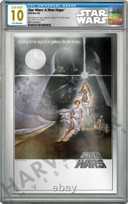 2018 Star Wars A New Hope Premium Silver Foil Cgc 10 Gem Mint Première Version