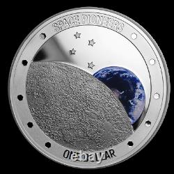 2019 Nouvelle-zélande $1 Space Pioneers 1 Oz. 999 Silver Proof Coin Ngc Pf 70 Ucam