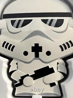 2020 1 Oz Colorisé Silver Proof Coin. Star Wars- Stormtrooper