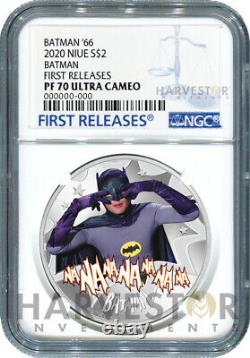2020 Batman 66 Silver Coin Batman Adam West Ngc Pf70 Premières Sorties Withogp