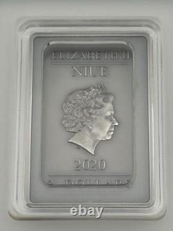 2020 Batman DC 2 $ Caped Crusader 1 oz Argent .999 Dans OGP/COA Article #749