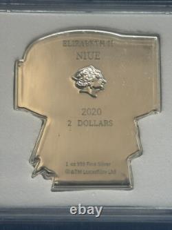 2020 Boba Fett Chibi 1 oz. 999 pièce d'argent Star Wars Monnaie de Nouvelle-Zélande