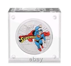 2020 DC Comics Ligue des Justiciers Superman 1oz Pièce en Argent avec Boîte/Certificat d'Authenticité