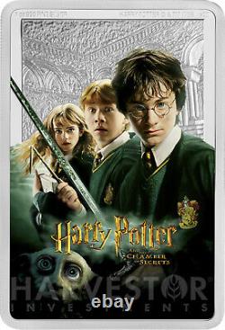 2020 Harry Potter And The Chamber Of Secrets Poster Coin 1 Oz.