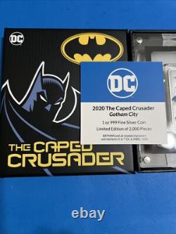 2020 Le Croisé Masqué Gotham City Batman 2 $ Argent Monnaie de Nouvelle-Zélande