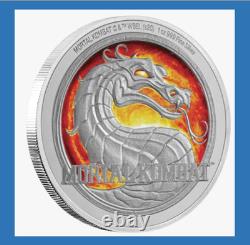 2020 Niue 2 $ design d’arcade Mortal Kombat boîte COA 1 oz argent