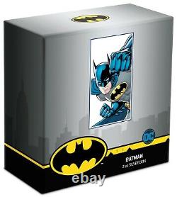 2020 Niue $5 DC Comics Batman Cowl Masque 2 Oz. 999 Pièce D'argent 5,000 Fabriquée