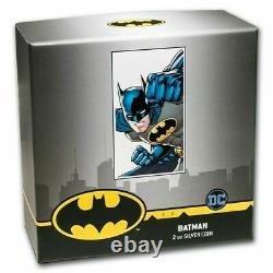 2020 Niue 5 $ Masque Batman High Relief DC Comics 2 Oz Ngc Pf70 Fr Avec Mint Box