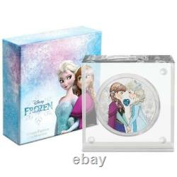 2020 Niue Disney Frozen Sisters Forever 1oz Colorized Proof Coin Avec Gemstone