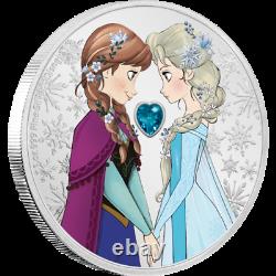 2020 Niue Disney Princess Frozen Anna & Elsa 1 Oz Silver Coin Ngc Pf 70 Ucam