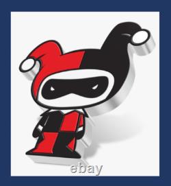 2020 Niue Ligue de Justice Chibi Monnaie Harley Quinn DC JLA 1 Oz Argent COA