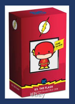 2020 Niue Ligue de Justice Chibi Pièce & 60e Anniversaire The Flash DC JLA