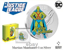 2020 Niue New Zealand Justice League 60e Anniversaire Martian Manhunter Jla DC