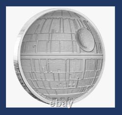 2020 Niue Nouvelle-Zélande Disney Star Wars Classique Étoile de la Mort 1 oz Argent