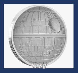 2020 Niue Nouvelle-Zélande Disney Star Wars Classique Étoile de la Mort 1 oz Argent
